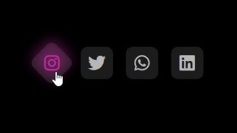 Glowing Social Media Icons Cool Hover Effect using Only HTML & CSS | CSS Amazing Hover Animation