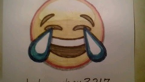 how to draw the Laughing Face Emoji With Tears Of Joy Tutorial Easy Step By Step