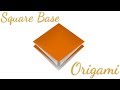 Square Base in Origami (Folding Technique)