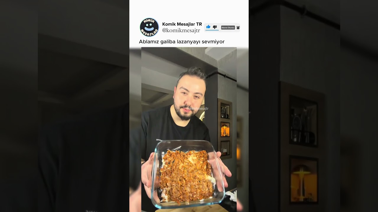 Ablamız galiba lazanyayı sevmiyor