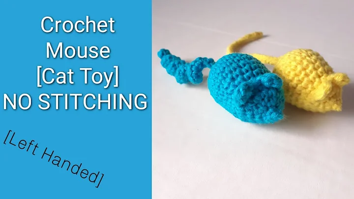 Easy No-Stitch Crochet Mouse for Left-Handers
