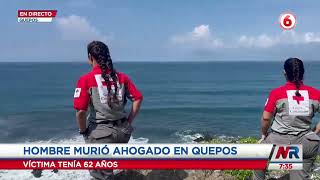 Hombre falleció ahogado mientras disfrutaba del mar de Quepos