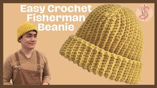 Easy to Make Crochet Beanie Fisherman Hat