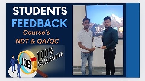 Real Student Review: NDT & QA/QC Course Experience l Comprehensive Training Feedback ll