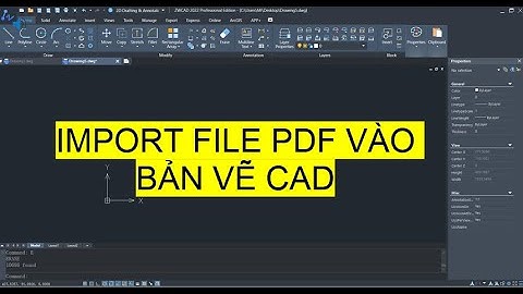 IMPORT + PDFATTACH - Lệnh Import file PDF vào CAD