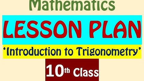 10th CLASS MATHS LESSON PLAN / 