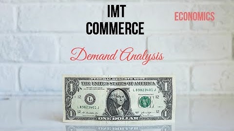 Demand Analysis Part 1