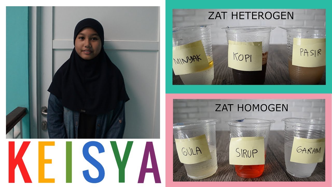 Cara pembelajaran jarak jauh percobaan zat heterogen dan zat homogen