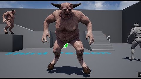 Fat demon in unreal engine