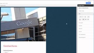 Customizing Google Form Themes