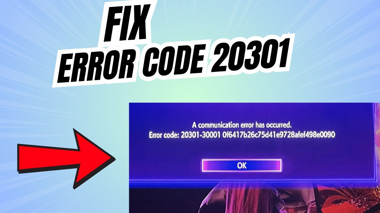 Fix Error Code 20301-30001 in Street Fighter 6 - YouTube
