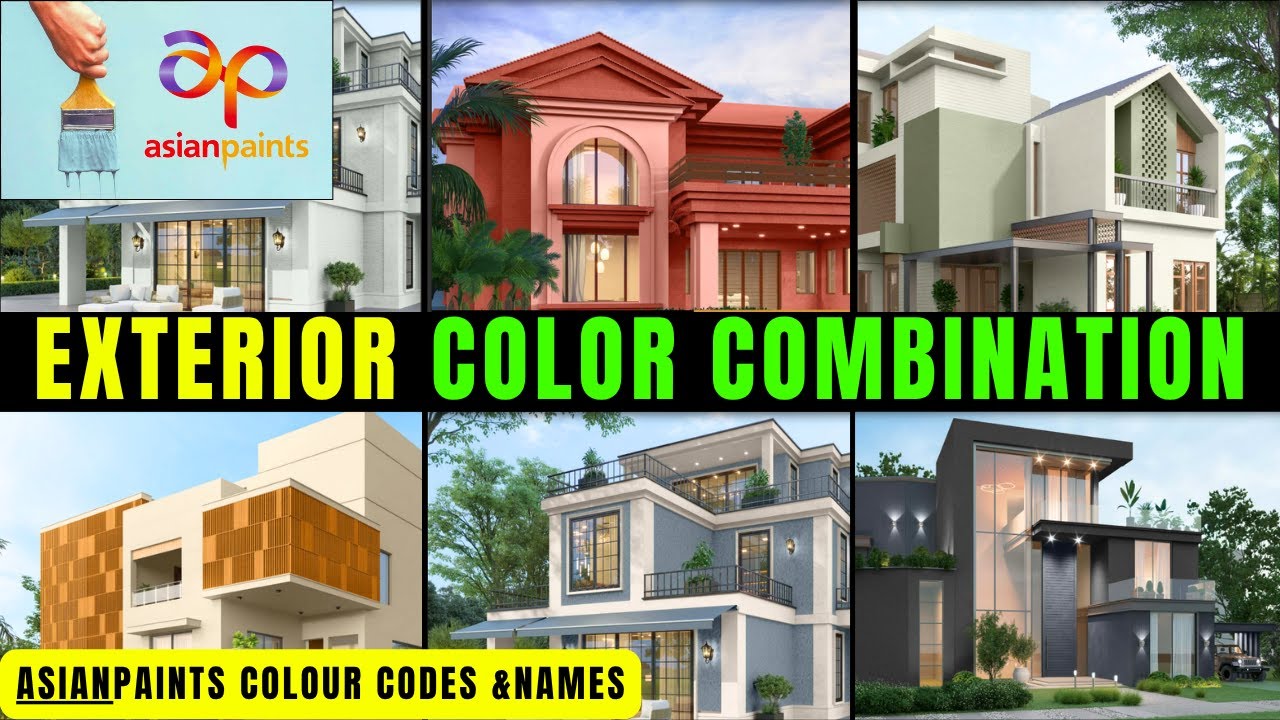 75+ Asian Paints Exterior Colour Combinations for Indian Homes 2025 | Apex Ultima | Exterior colour