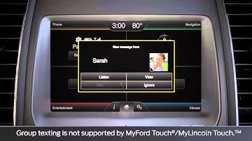 How to Use Text Messaging with iPhone® and MyFord Touch®/MyLincoln Touch™ | Lincoln How-to Video