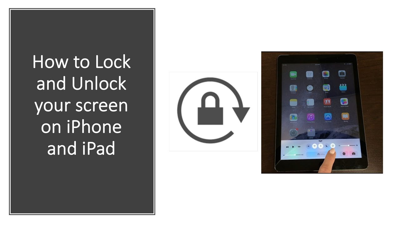 How to lock and unlock your iPhone / iPad screen YouTube