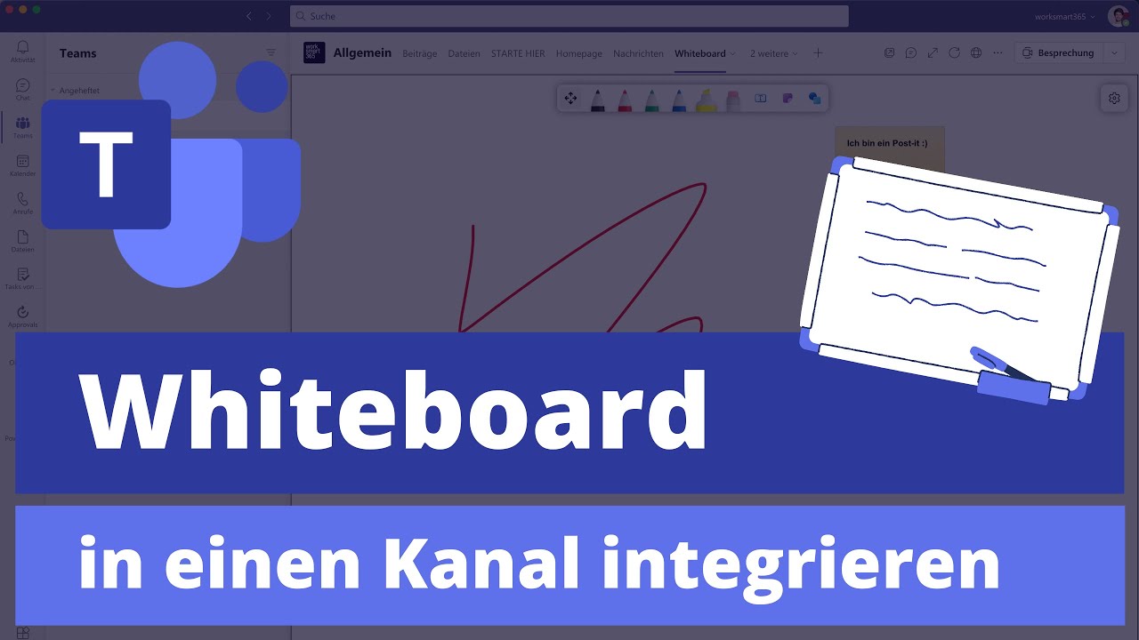 Teams Whiteboard einem Kanal hinzufügen 🇨🇭 YouTube