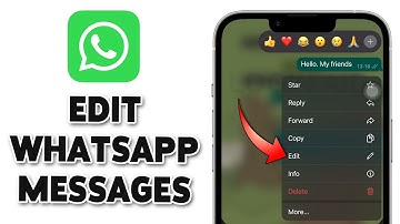 How To Edit WhatsApp Messages On iPhone 2024 | WhatsApp Message Modify Tutorial
