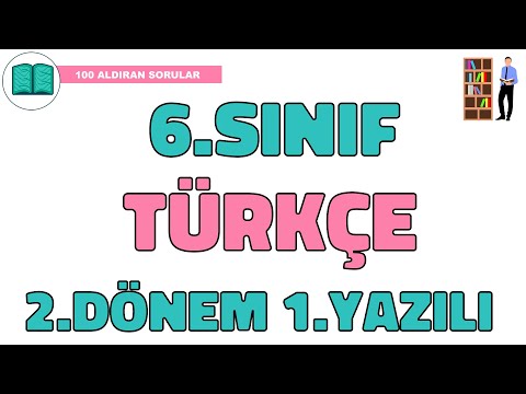 6. Sınıf Türkçe 2.Dönem 1.Yazılı Soruları ve Çözümü 🧑‍🎓 (%99 Çıkabilir 😊)