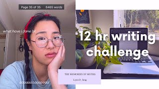 12 hour writeathon vlog // can i write 6000 words in a day?