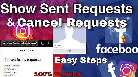 cancel instagram follow request | Delete all Sent Requests | Instagram and Facebook |  Fb and Insta