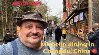 Spicy Michelin fine dining at the Ji Chuan restaurant in Chengdu,Sichuan province,China 🇨🇳