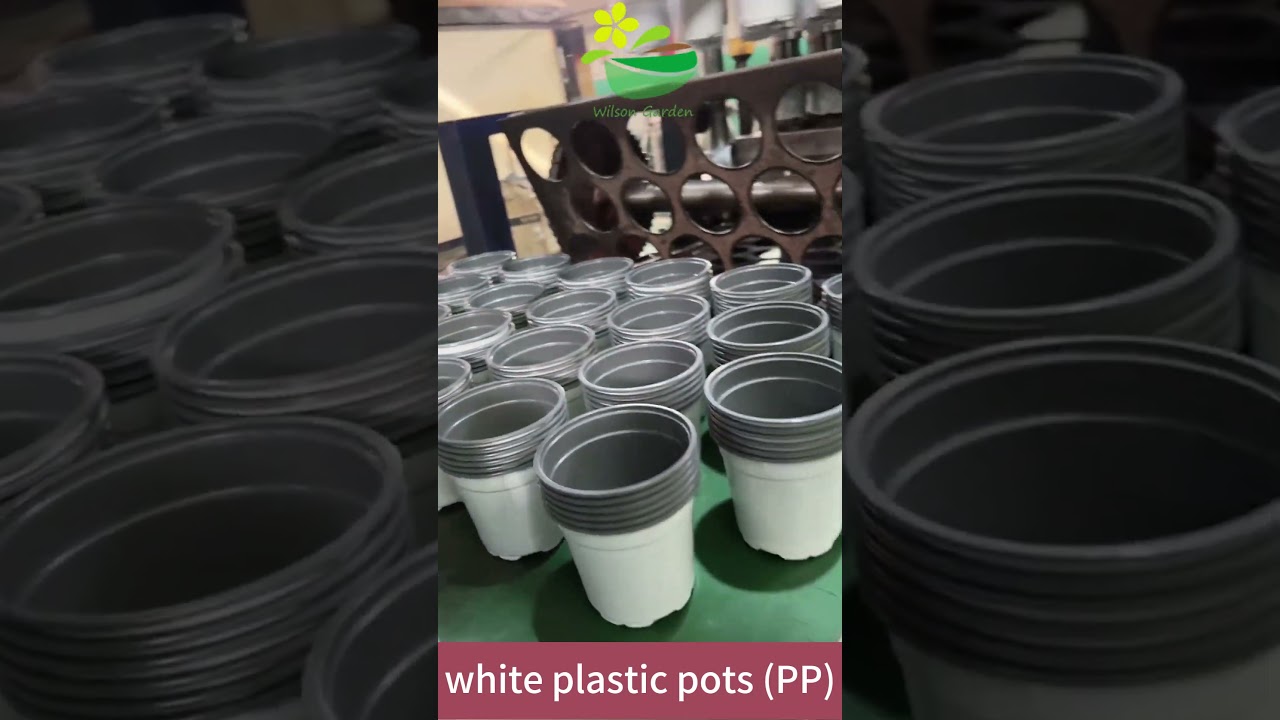 White Plastic Plant Pots Manufacturer and Wholesale Supplier 