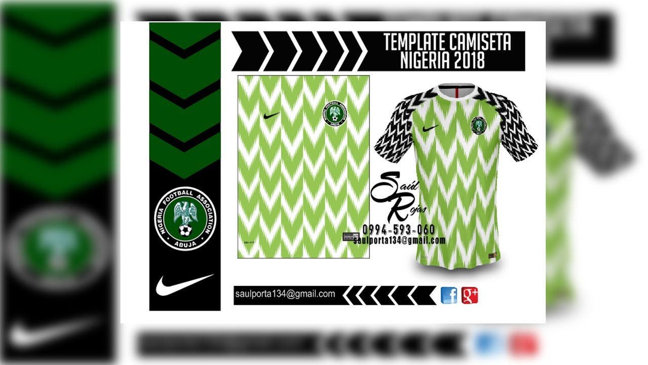 TEMPLATE CAMISETA NIGERIA - TUTORIAL COREL YouTube