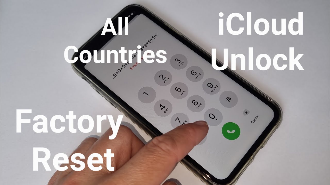 Factory Reset iCloud and Unlock Apple Account iPhone 4,5,6,7,8,X,11,12