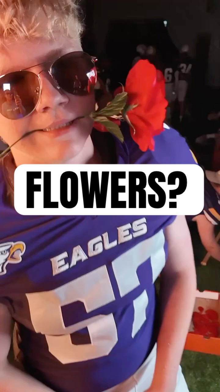 Football \u0026 Flowers. I guess it works. #football #flowers