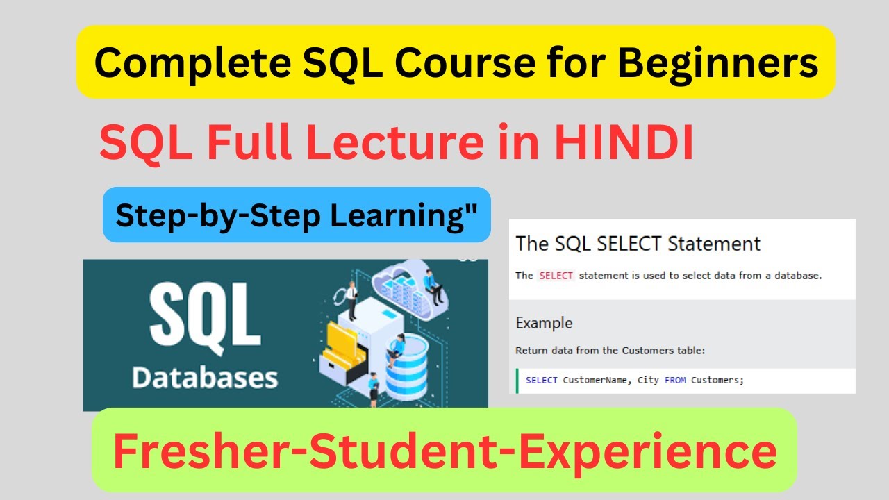 SQL Full Course | Complete Beginner to Advanced Tutorial | Full Course ...