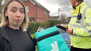 I NEARLY GOT PULLED OVER BY THE POLICE WHILST DELIVERING!!