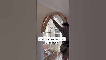 How to fabricate an arch trim piece for a radius window. #diy #remodeling #howto
