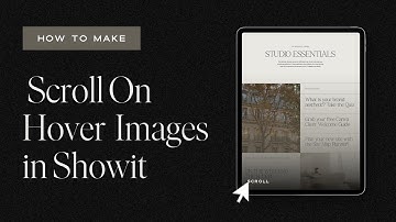 How to Create a Scroll On Hover Effect In Showit