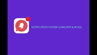 Notification System using mysqli and php