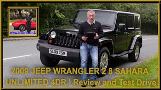 2009 JEEP WRANGLER 2 8 SAHARA UNLIMITED 4DR | Review and Test Drive -  YouTube