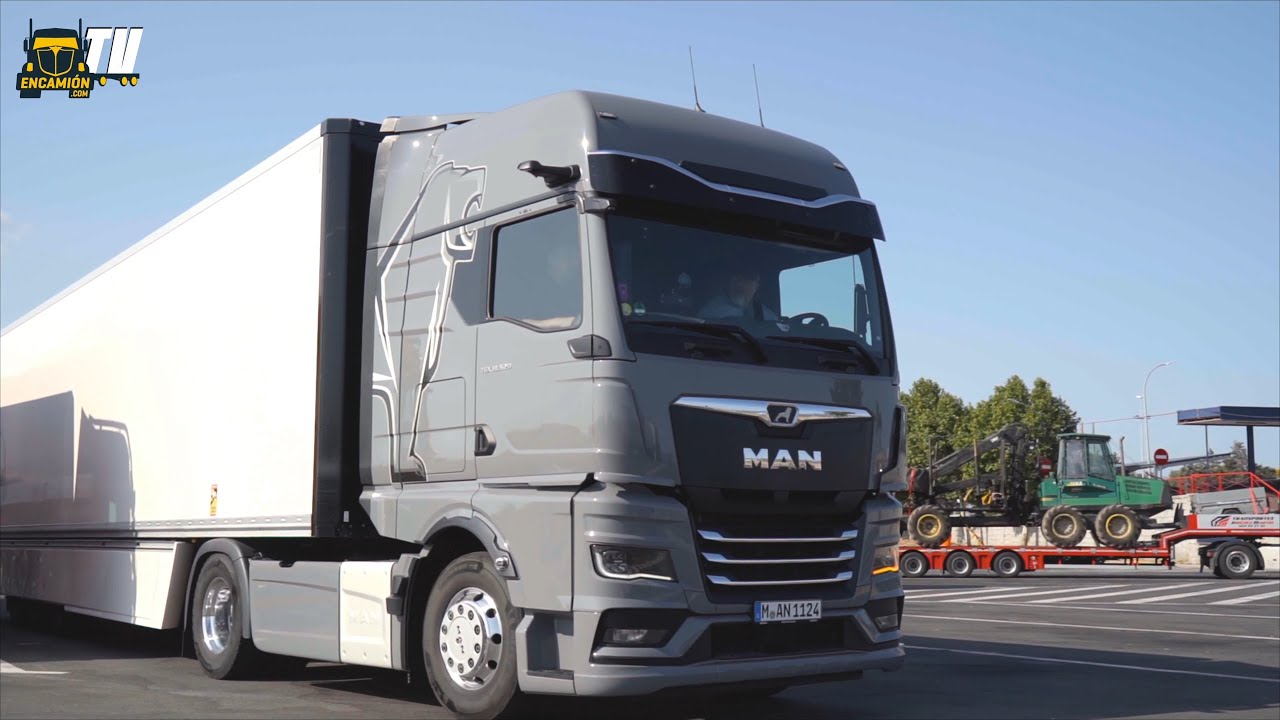 Prueba tractora  MAN TGX 520 Euro 6 y Review en Español ENCAMION.com