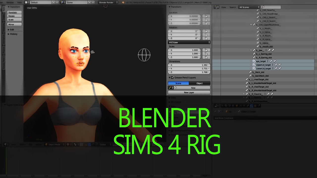 Sims blender