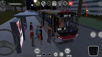 Proton bus simulator com MOD map Aricanduva linha 3207-10 com Caio foz super II dirigindo a noite