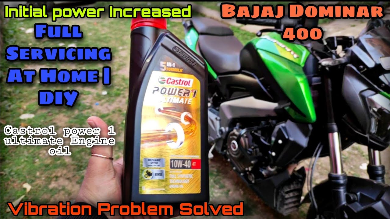 Dominar 400 Serviced With Castrol power 1 ultimate 10w40 engine oil