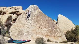 Turtle Face Left V0 Send - Joshua Tree