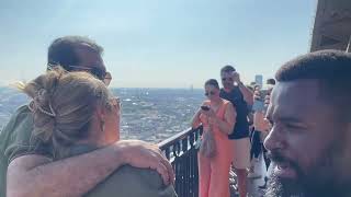 Documentary in the Eiffel Tower, France, Paris