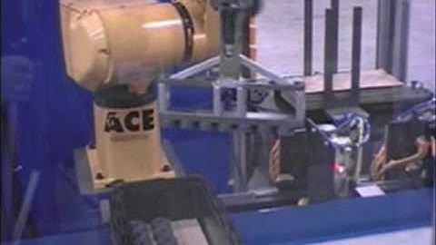 Model CPMate Tote Packing Robot Video by Automated Cells and Equipment