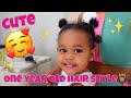 HOW I STYLE MY ONE YEAR OLDS HAIR‼️