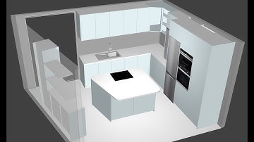 Kitchen design using cabinet software