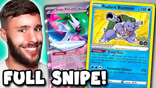 Snipe the Bench EVEN MORE With Radiant Blastoise / Valiant! (PTCGL)