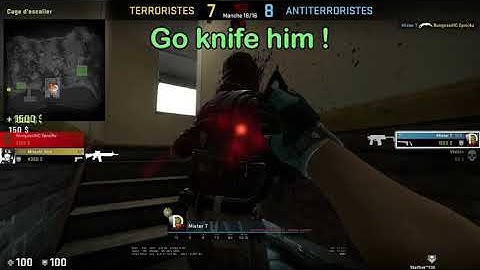 CS:GO - WINGMAN - Lake - I knife him and made a lucky defuse.mp4