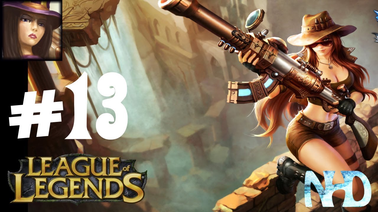 Season 4 League of Legends 6v6 Hexakill Caitlyn #13 adc lane to a tee