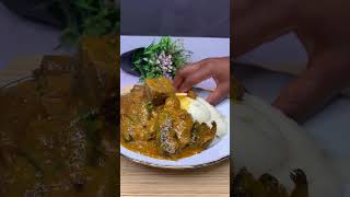 Hot And Yummy Semo And Ogbono Soup