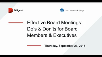 Are board meetings a legal requirement?