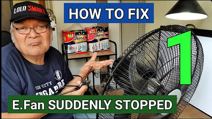 HOW TO FIX ELECTRIC FAN SUDDENLY STOPPED AND DISCUSSED IN DETAIL WHAT POSSIBLE DEFECTIVE PARTS