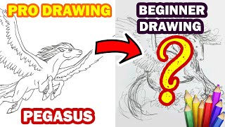 How Tod Draw Pegasus Sketch Step By Step Beginner Guide - Daily Drawing Tutorial